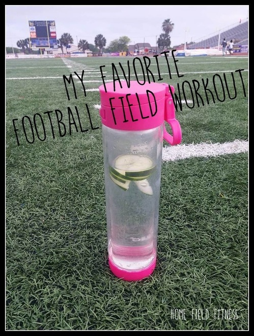 Football Field Workout and Glasstic Bottle Giveaway via Home Field Fitness