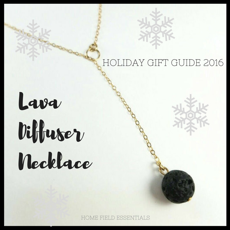 2016 Holiday Gift Guide for Essential Oil Addicts - via Home Field Essentials Lava Diffuser Necklace