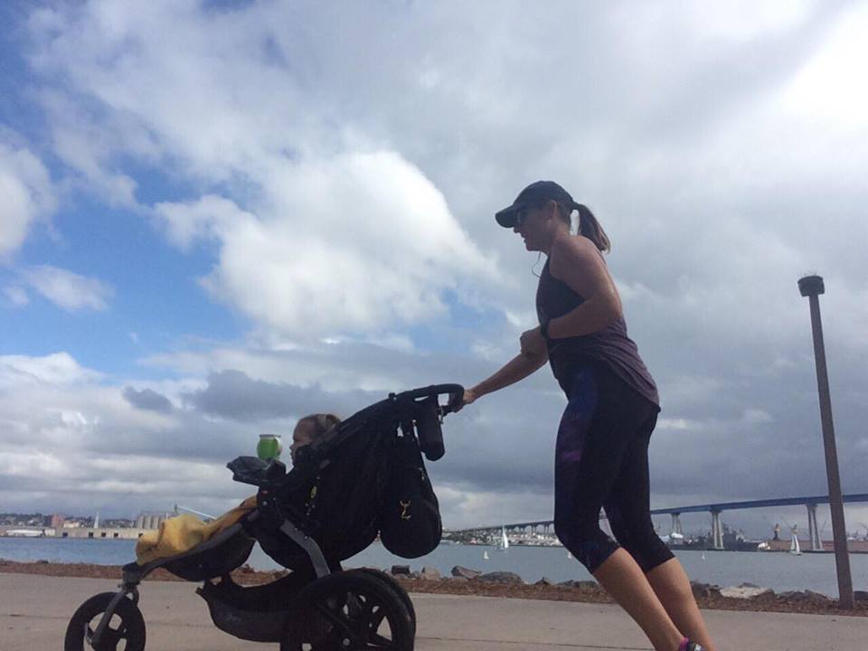 Renee is Stroller Strong and learning to love to run! 