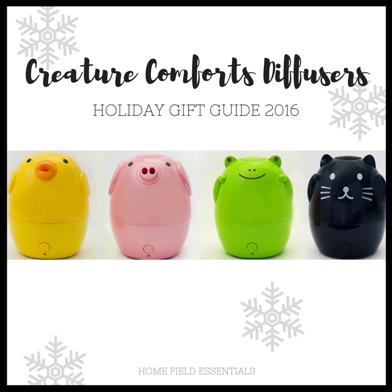 2016 Holiday Gift Guide for Essential Oil Addicts - via Home Field Essentials Creature Comforts Kids Diffusers