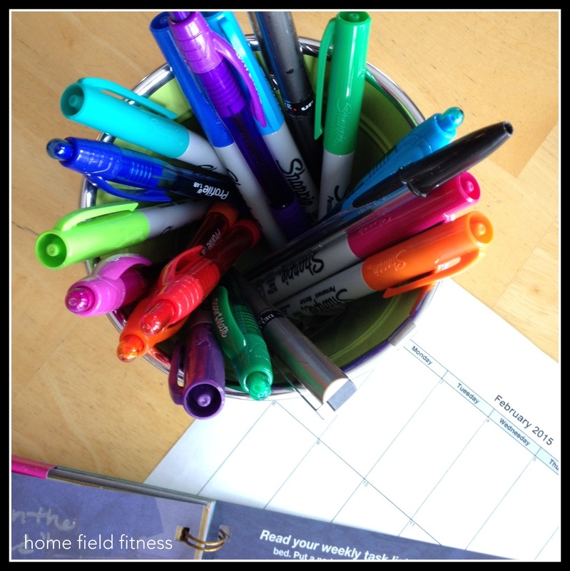 Workout Planning with Colored Pens