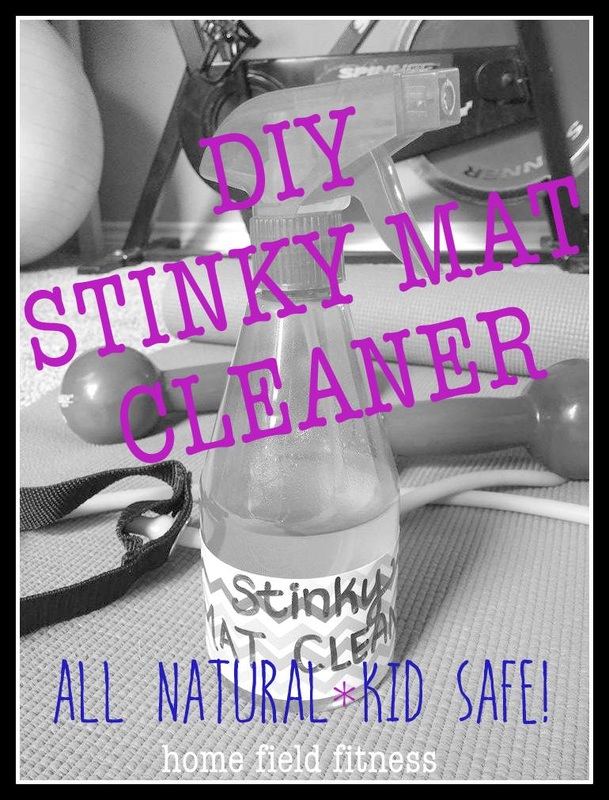 DIY Stinky Mat Cleaner - all natural & kid safe via Home Field Fitness