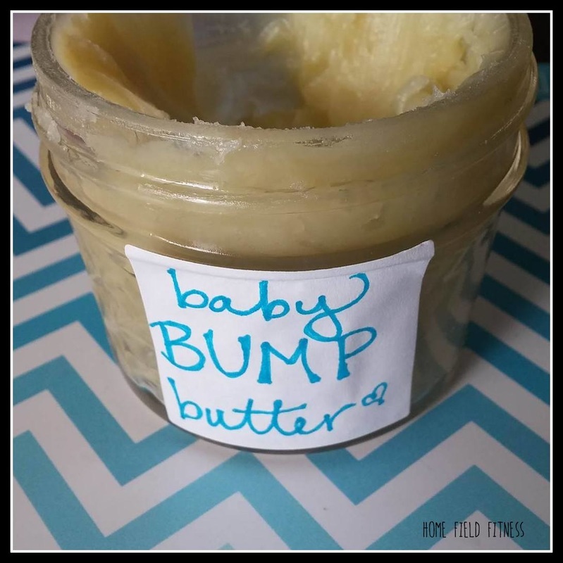 DIY Baby Bump Belly Butter with essential oils via Home Field Fitness