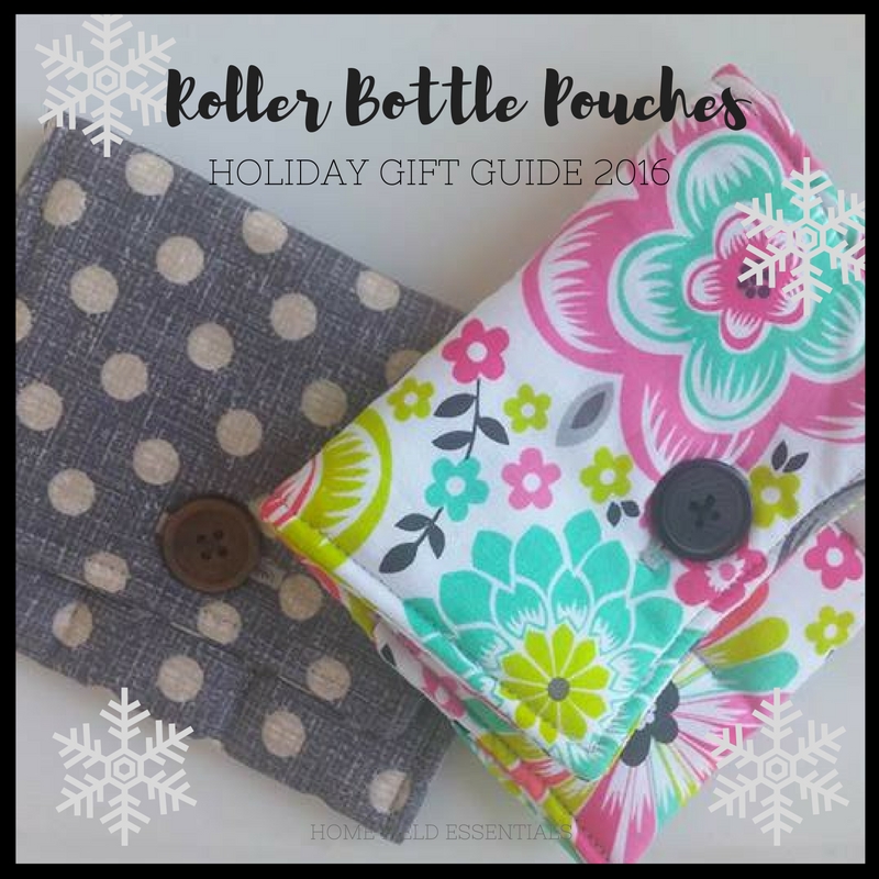 2016 Holiday Gift Guide for Essential Oil Addicts - via Home Field Essentials Roller Bottle Pouches Handmade