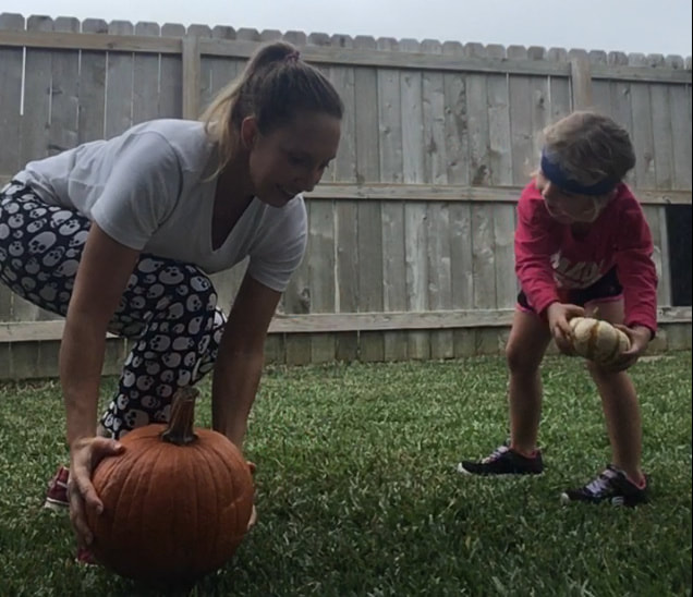 Halloween Pumpkin Power Workout Circuit with Kids! From I am STRONG like MOM