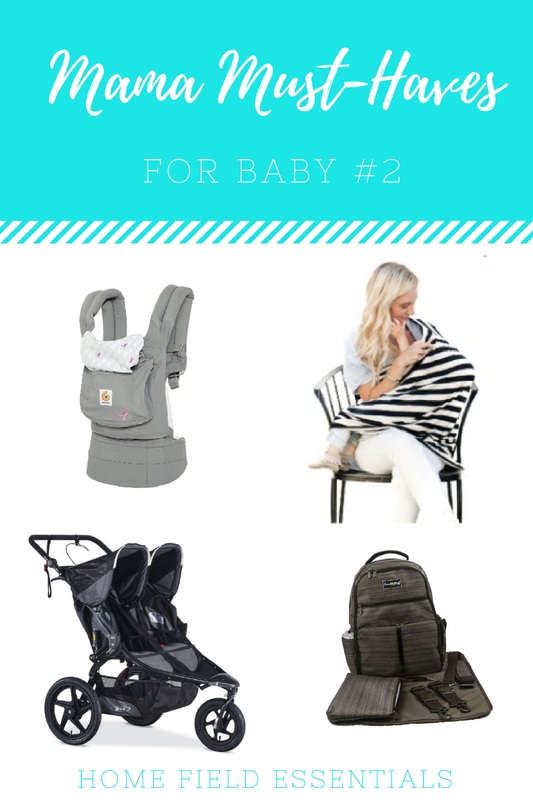 Mama Must Haves for Baby #2 - Home Field Fitness Essentials - Covered Goods + Ergo + BOB Duallie + Backpack Diaper Bag