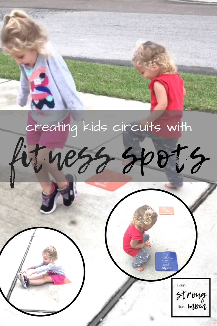 creating kids fitness circuits - fitness spot activities for kids via I am Strong Like Mom